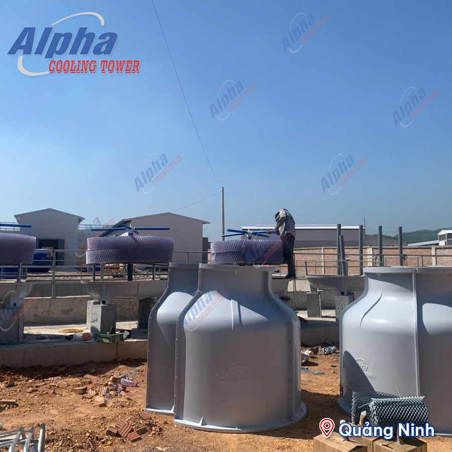 lắp đặt tháp giải nhiệt công nghiệp tại Quảng Ninh
