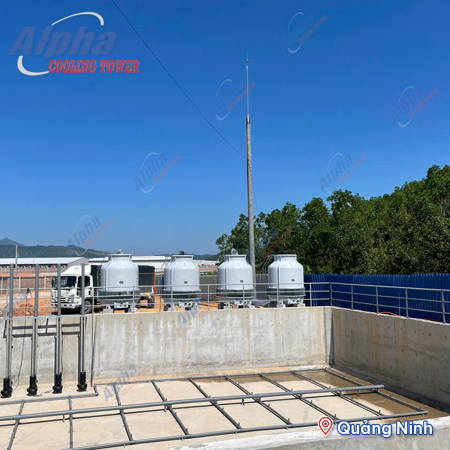 lắp đặt tháp giải nhiệt công nghiệp tại Quảng Ninh