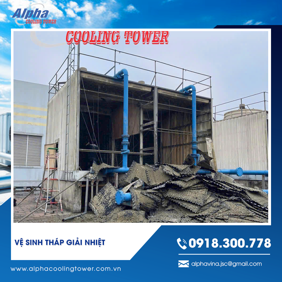 Vệ sinh tháp giải nhiệt