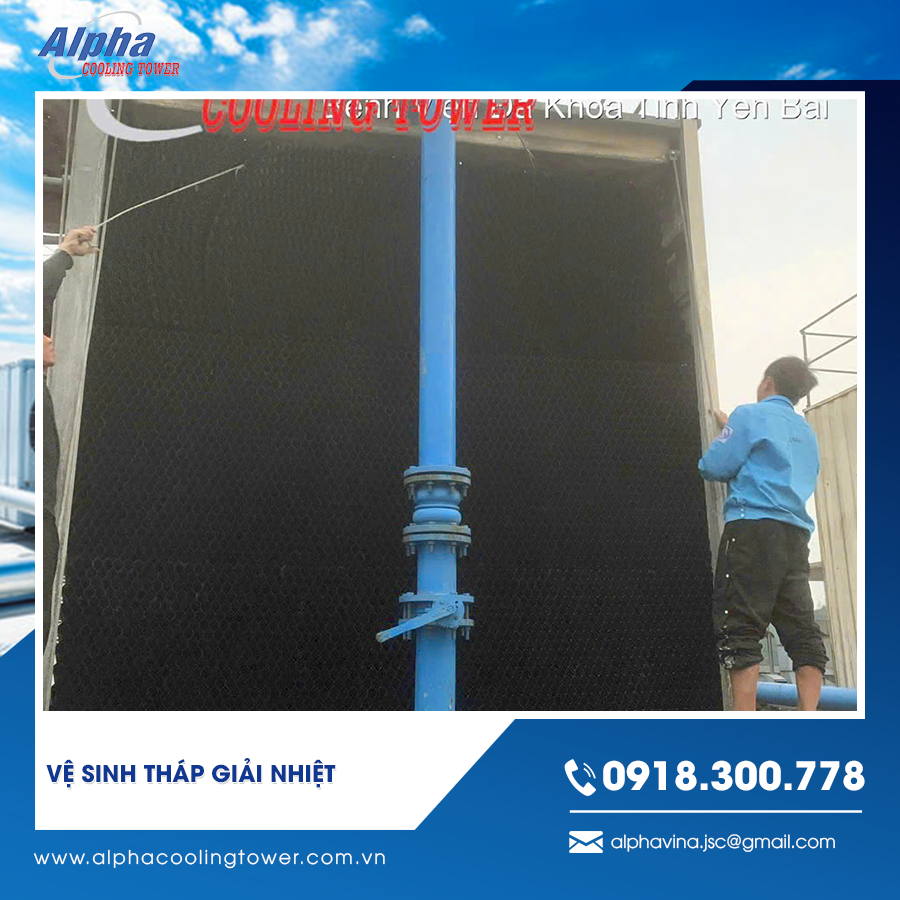 Vệ sinh tháp giải nhiệt