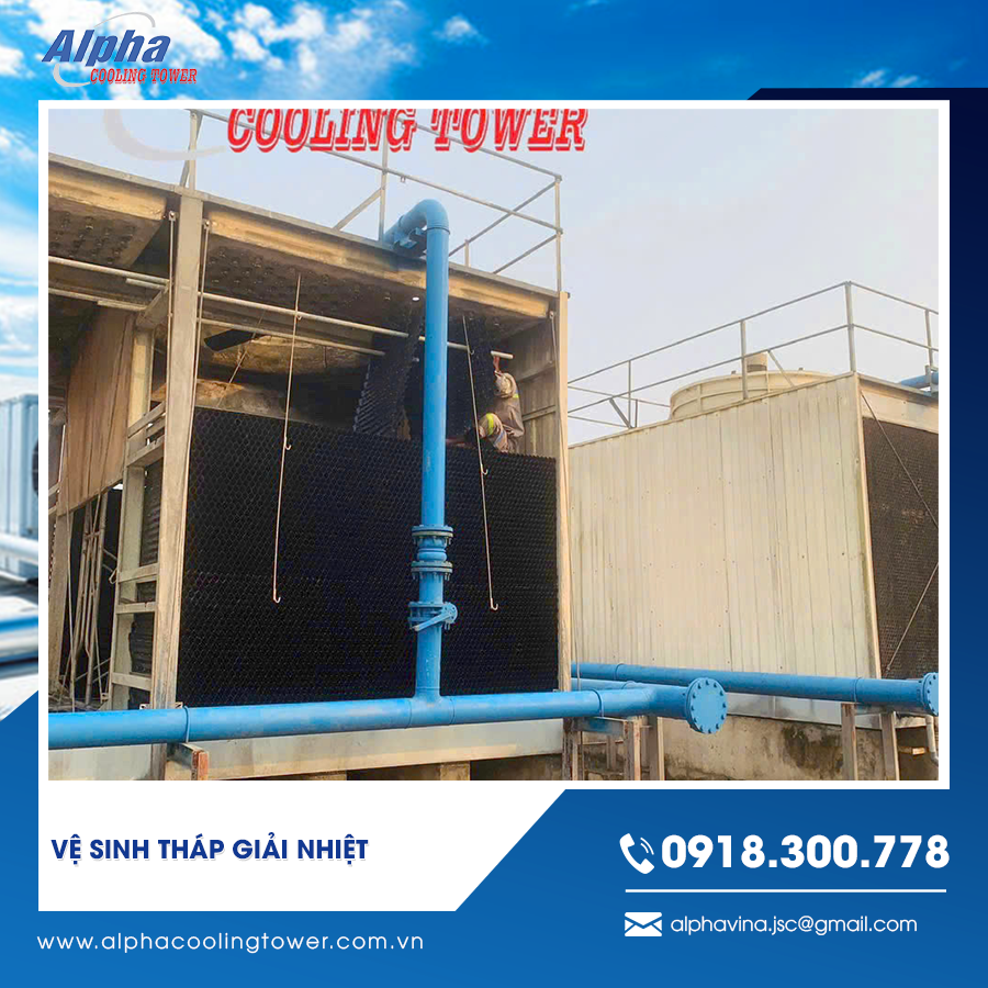 Vệ sinh tháp giải nhiệt