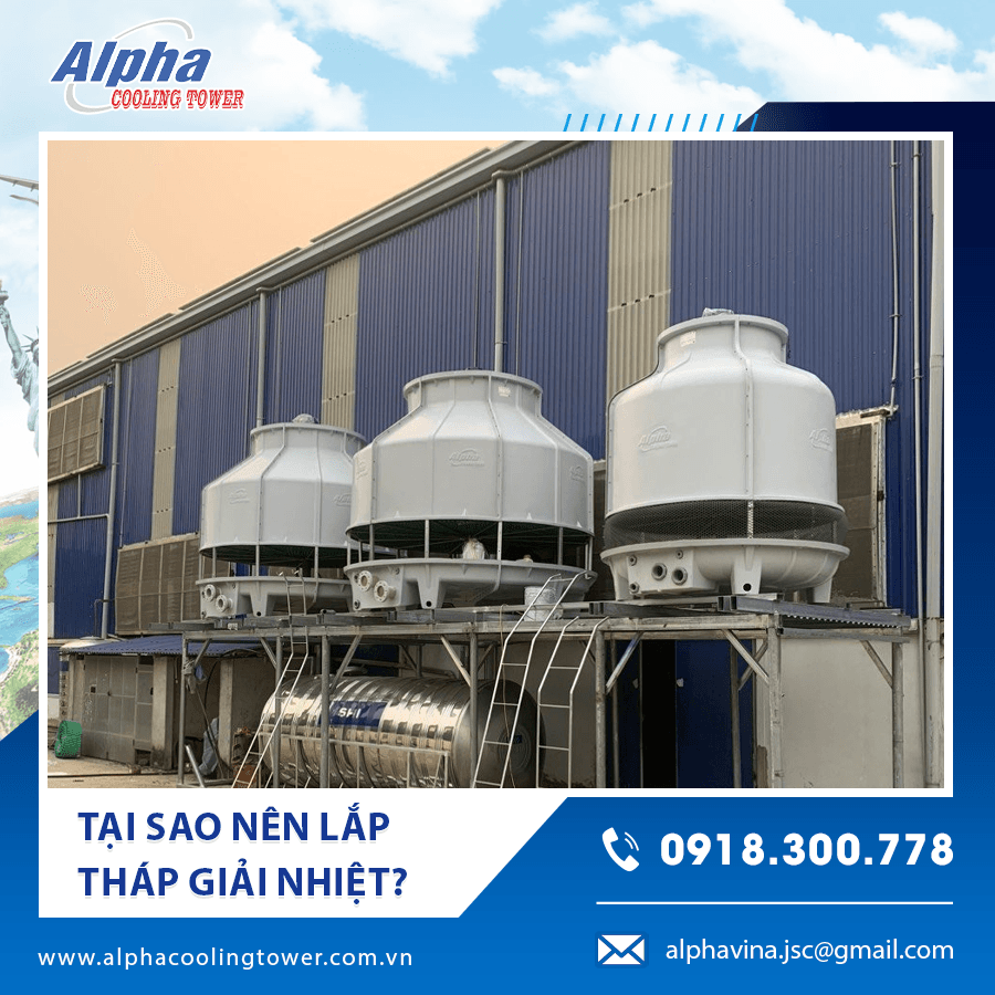 Ứng dụng thực tế tháp giải nhiệt duy trì nhiệt độ ổn định cho thiết bị công nghiệp.