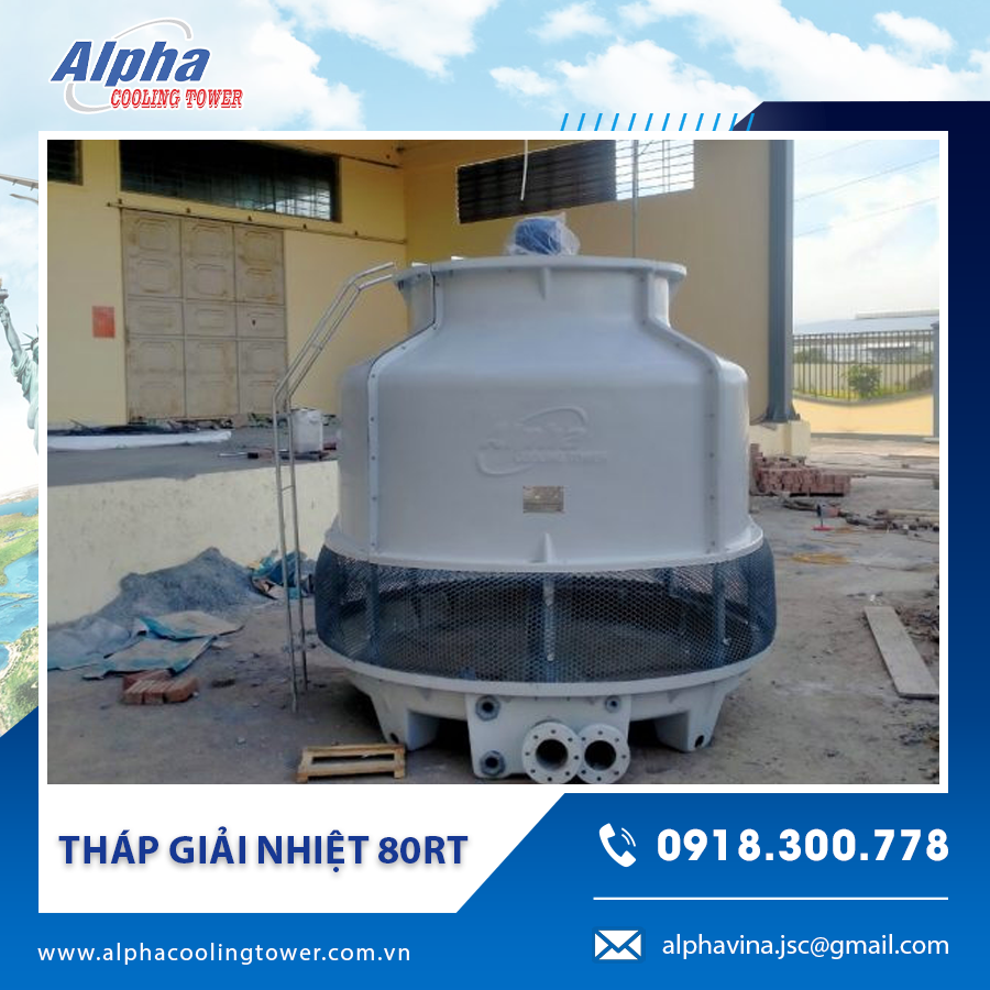 Cận cảnh quạt tháp giải nhiệt 80RT đang chuẩn bị lắp đặt 
