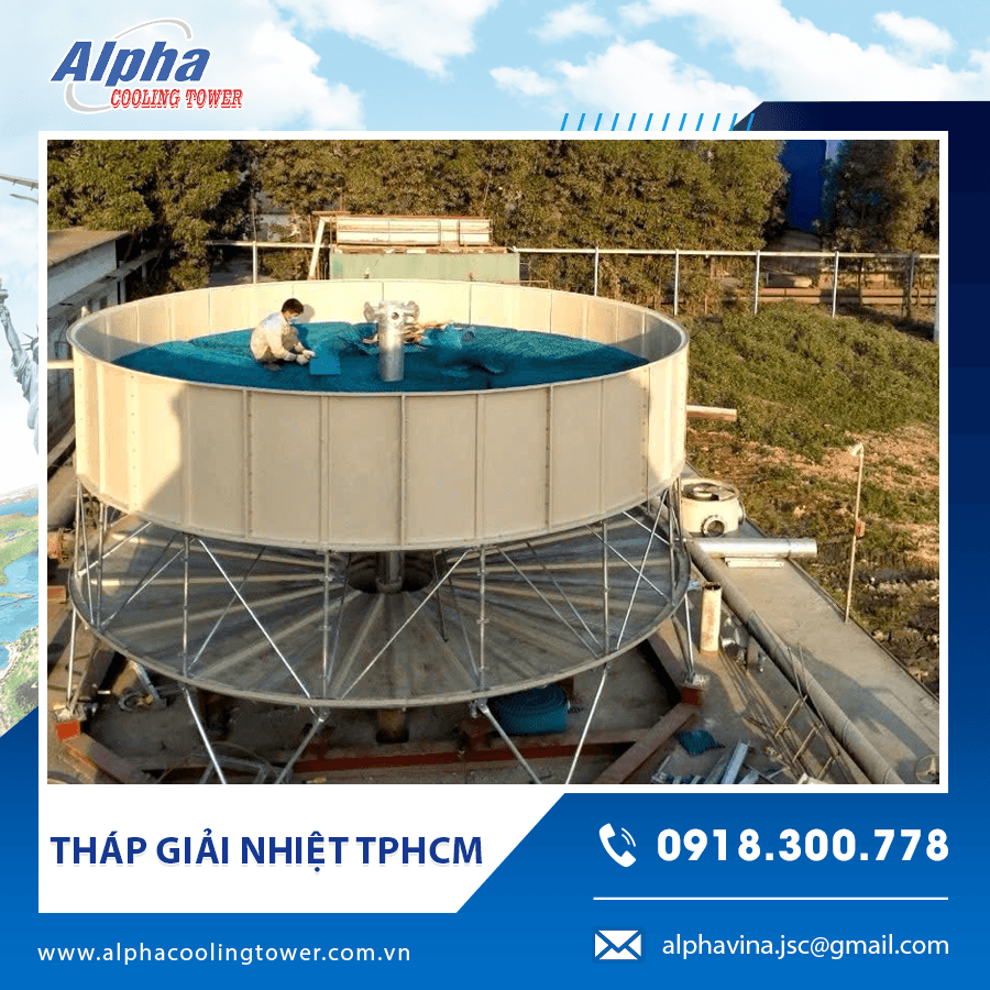 Cấu tạo tháp giải nhiệt có khả năng tản nhiệt phù hợp khí hậu nóng ẩm.