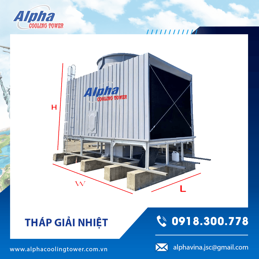 Tháp giải nhiệt dạng vuông