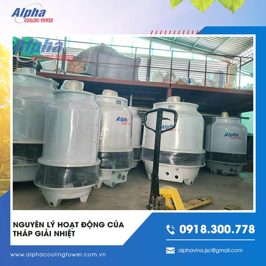 Nguyên lý hoạt động của tháp giải nhiệt