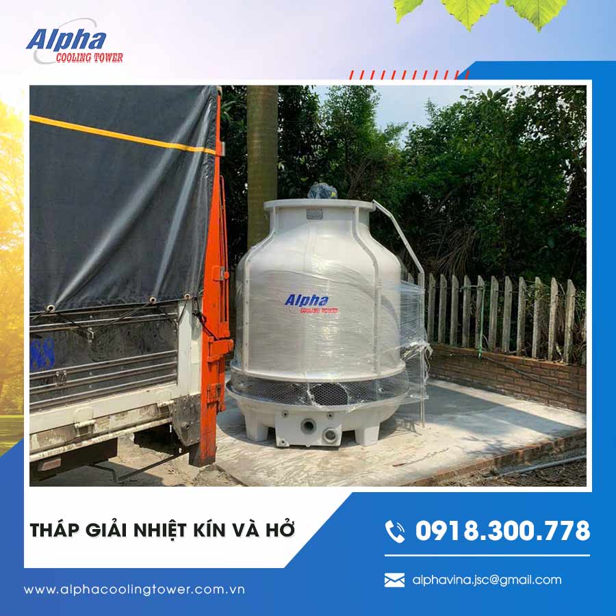 Tháp giải nhiệt kín và hở
